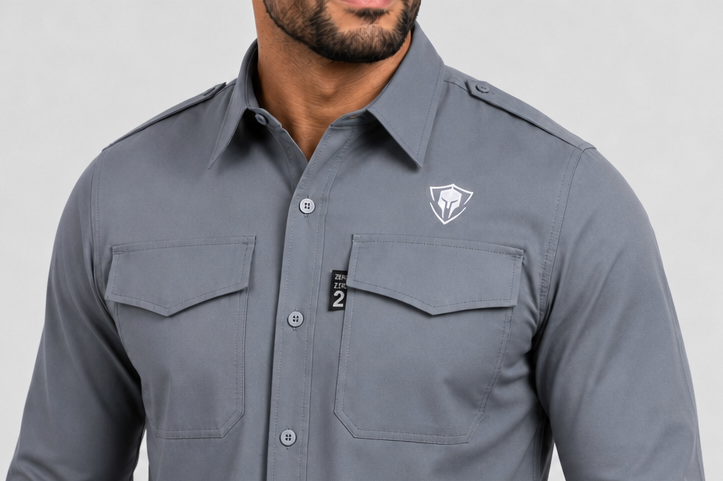 Sentinel FlameGuard Flex Modacrylic Flame Resistant 5.6oz Cat 2 Button Up Shirt