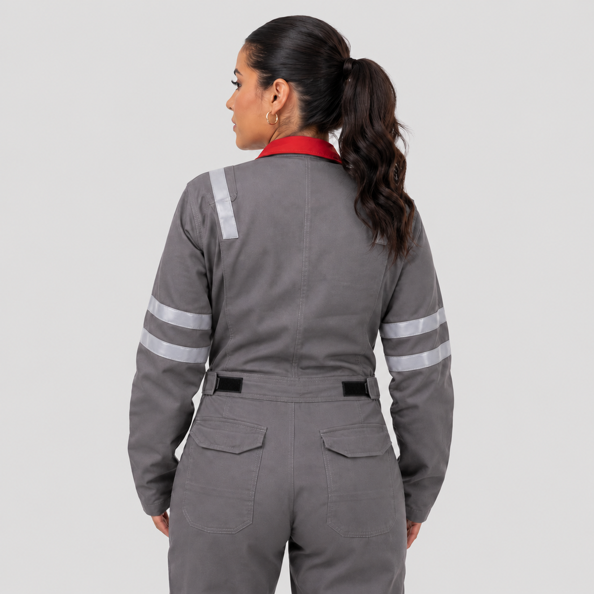 HERS Women's 5.7oz Inherently FR Modacrylic NFPA 2112 Cat 2 Coverall (Custom Made Only)