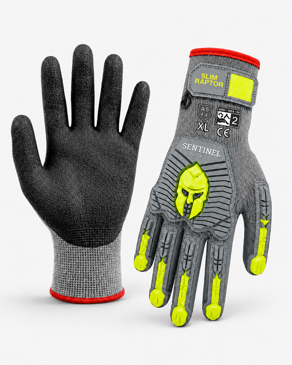 Slim Raptor Nitrile  ANSI Cut 4/ANSI 2 Impact Protection Knit glove with Impact