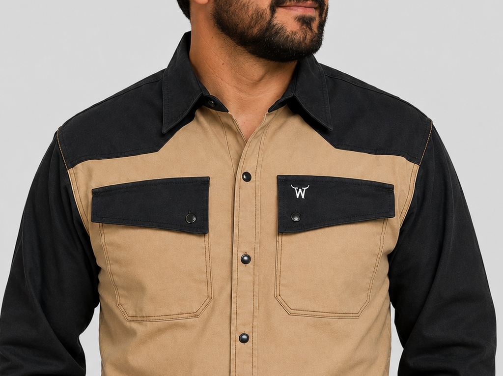Weldabeast 9 oz Western-Style Welding Shirt with FR Fiber Blend