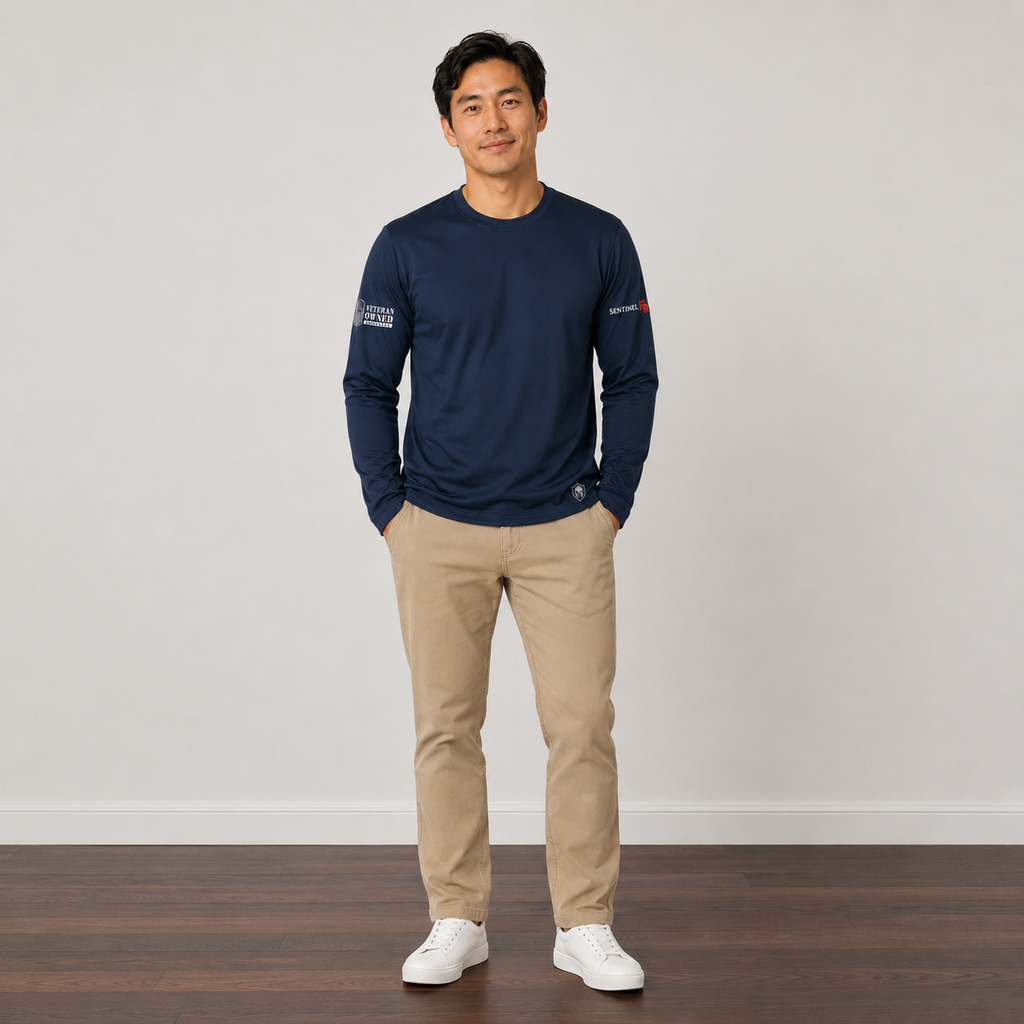 Sentinel CoreShield FR Long Sleeve Navy FR T Shirt/NFPA 2112 Cat 2