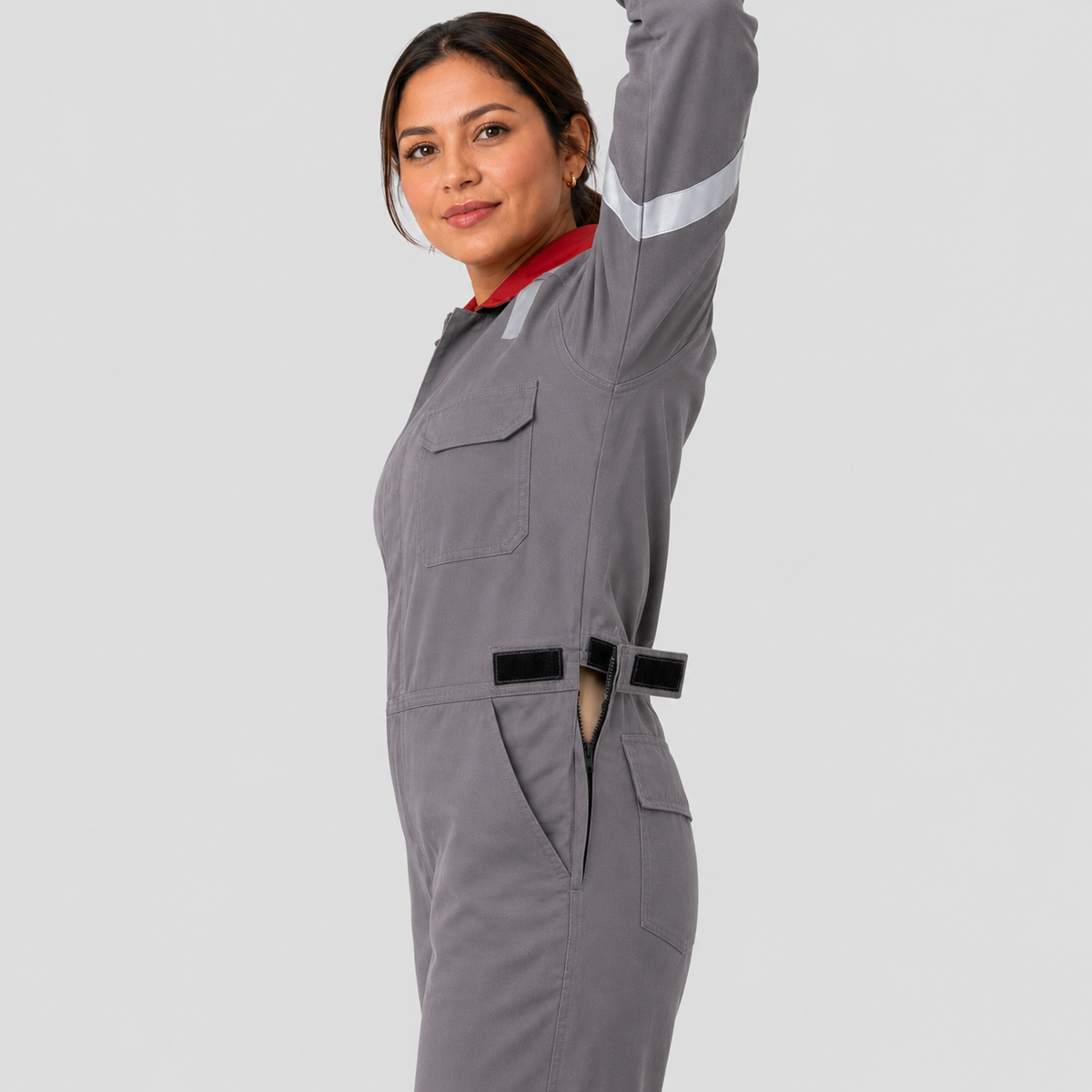 HERS Women's 5.7oz Inherently FR Modacrylic NFPA 2112 Cat 2 Coverall (Custom Made Only)