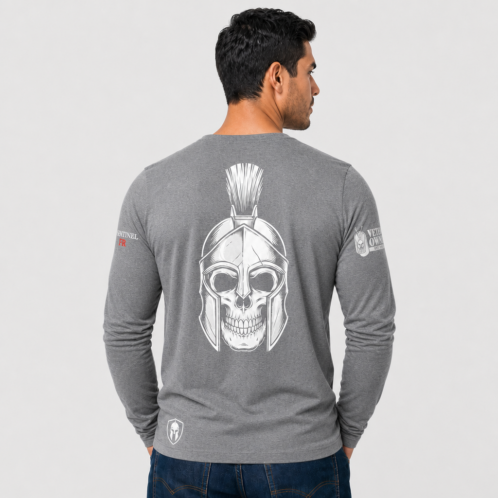 Sentinel FeatherShield 4.5oz Flame Resistant Gray Long Sleeve T-shirt(Sentinel Graphic Collection)