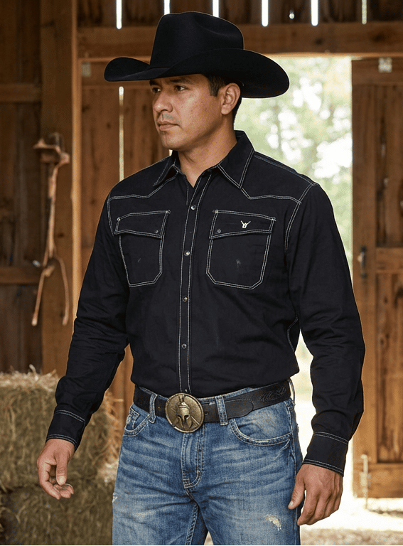 Weldabeast 9 oz Western-Style Welding Shirt with FR Fiber Blend