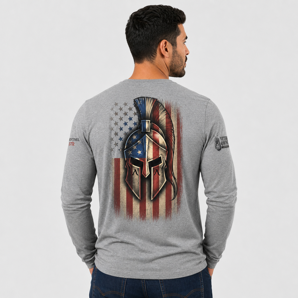 Sentinel FeatherShield 4.5oz Flame Resistant Gray Long Sleeve T-shirt(Sentinel Graphic Collection)