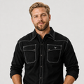 Weldabeast 9 oz Western-Style Welding Shirt with FR Fiber Blend