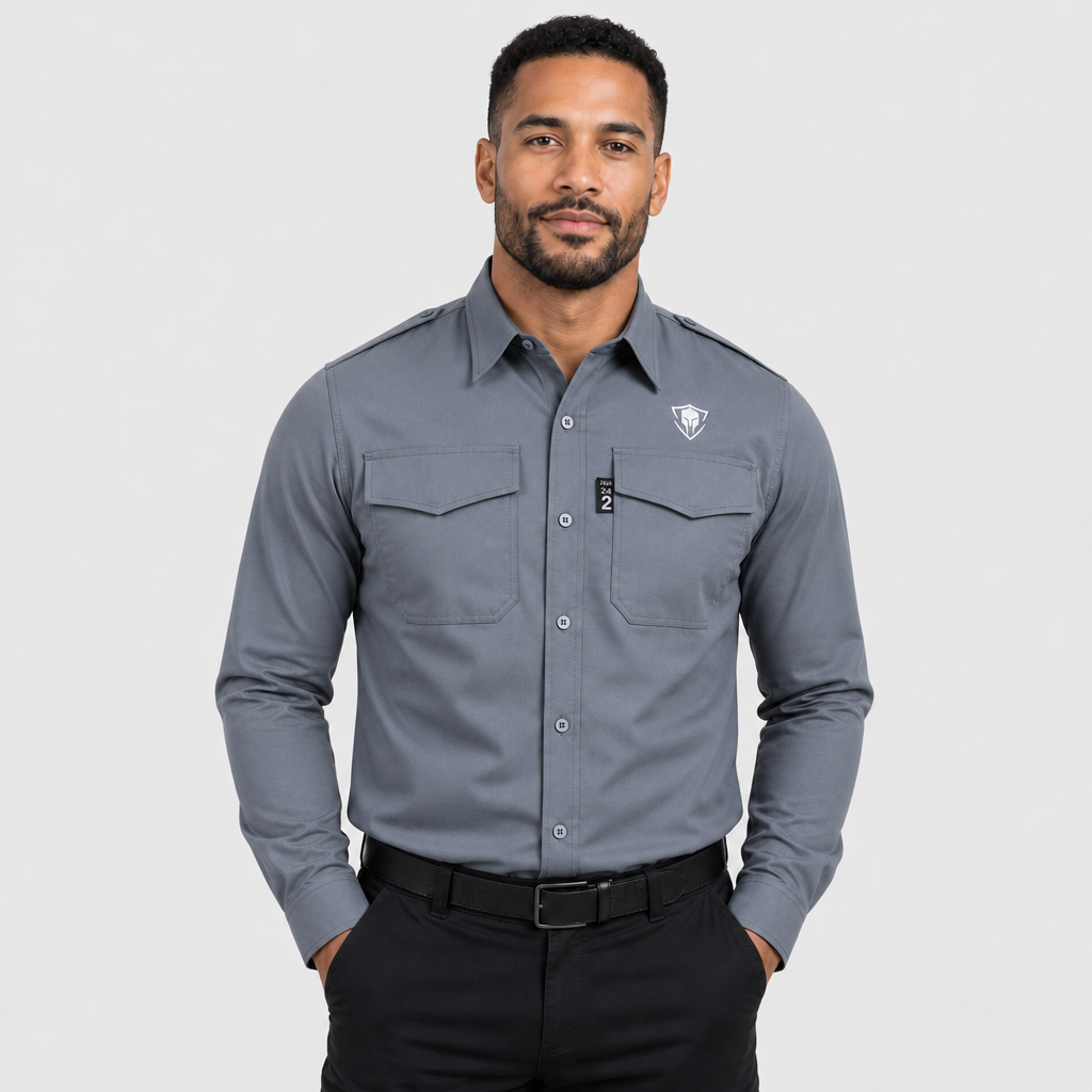 Sentinel FlameGuard Flex Modacrylic Flame Resistant 5.6oz Cat 2 Button Up Shirt