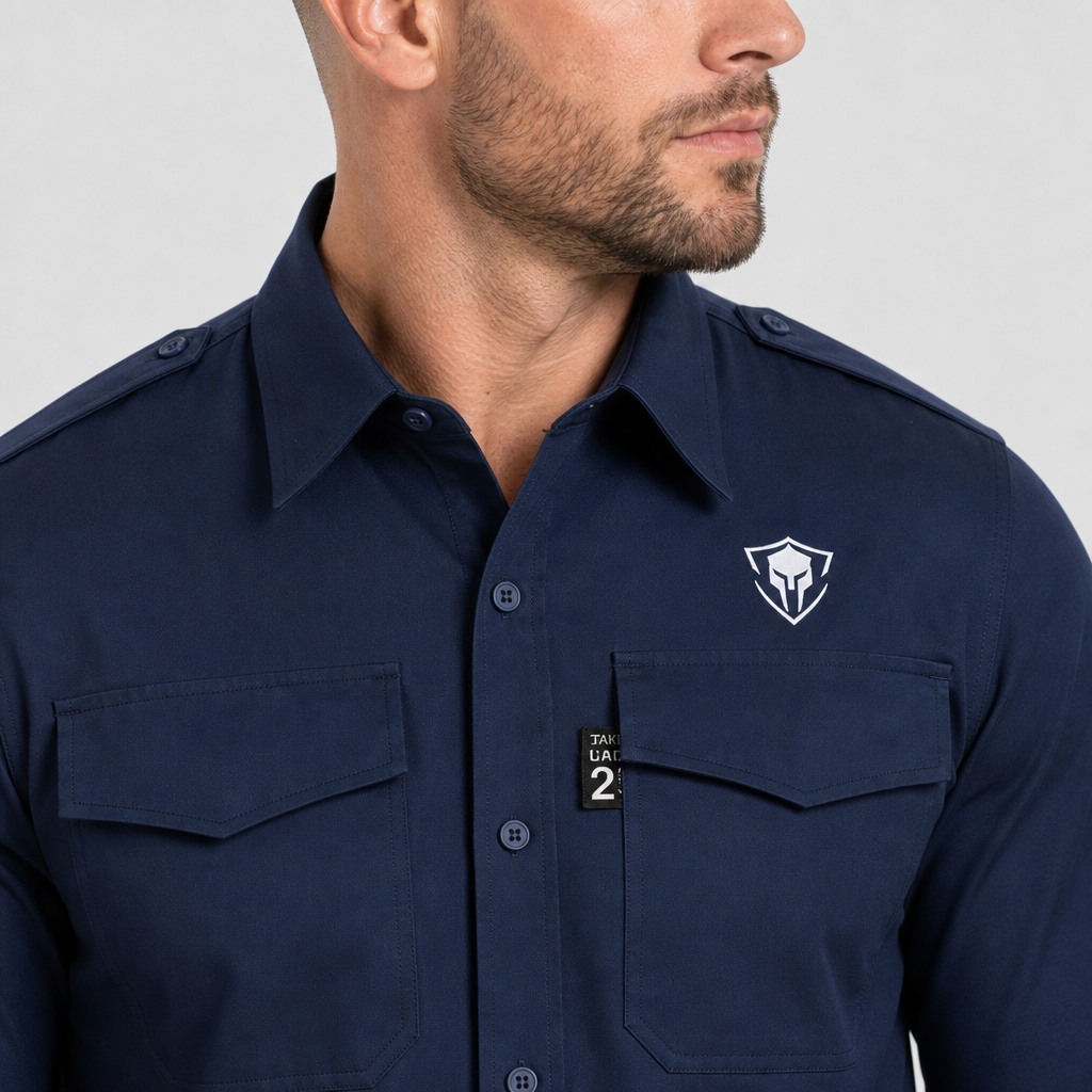 Sentinel Zephyr Modacrylic 4.9oz Cat 2 Flame Resistant Button Up Shirt
