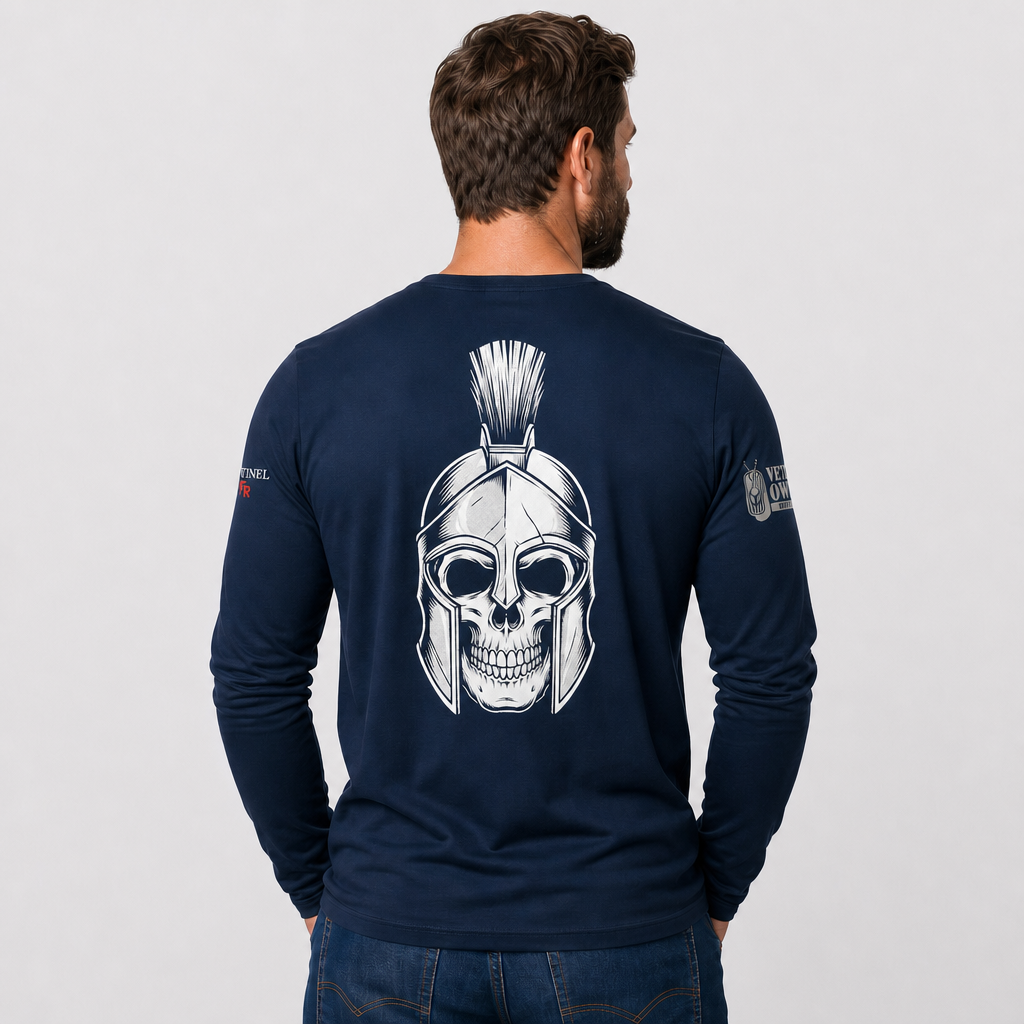 Sentinel FeatherShield 4.5oz Flame Resistant Navy Long Sleeve T-shirt(Sentinel Graphic Collection)