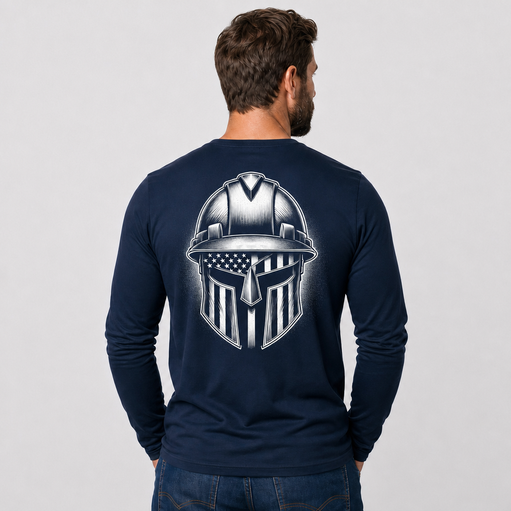 Sentinel FeatherShield 4.5oz Flame Resistant Navy Long Sleeve T-shirt(Sentinel Graphic Collection)