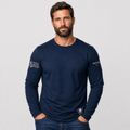 Sentinel FeatherShield 4.5oz Flame Resistant Navy Long Sleeve T-shirt(Sentinel Graphic Collection)