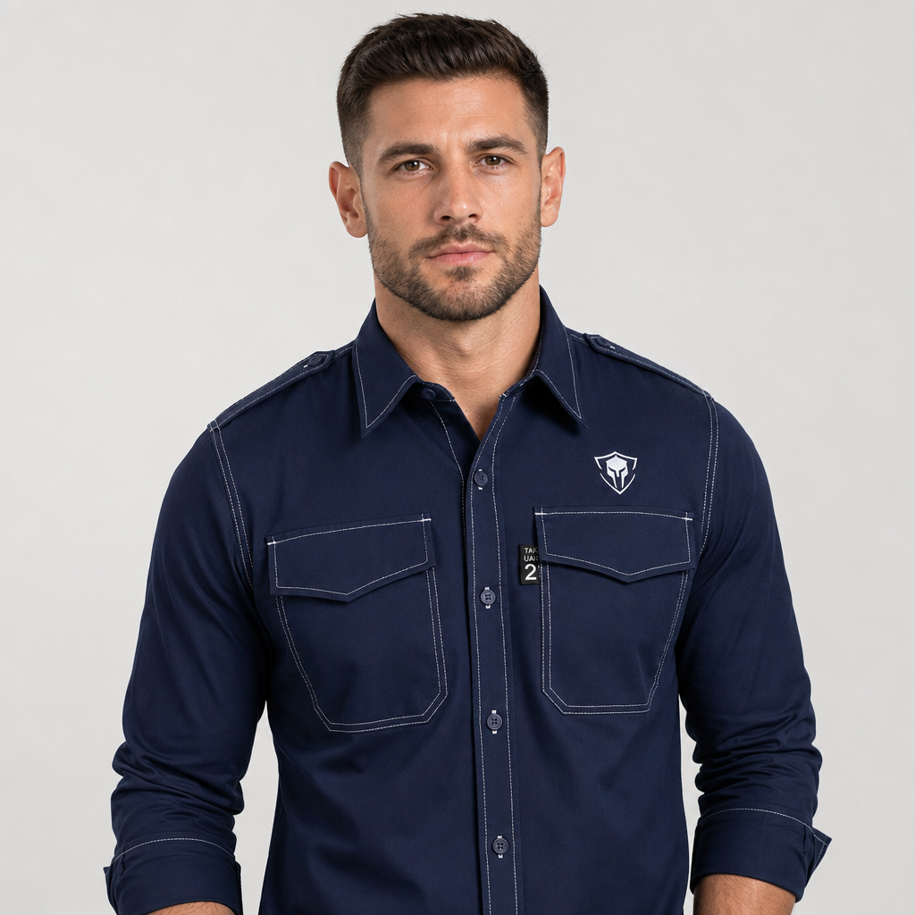 Sentinel FlameGuard Flex Modacrylic Flame Resistant 5.6oz Cat 2 Button Up Shirt
